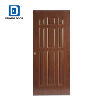 Fangda 9 panel puerta de seguridad de acero blanco